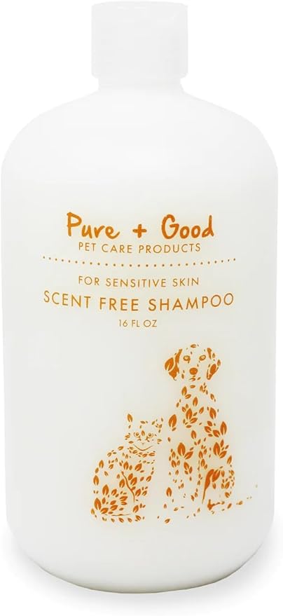 Scent Free Shampoo, Formulated for All Pets, Gentle and Cleansing, Made in The USA, Cruelty Free, 16 fl oz