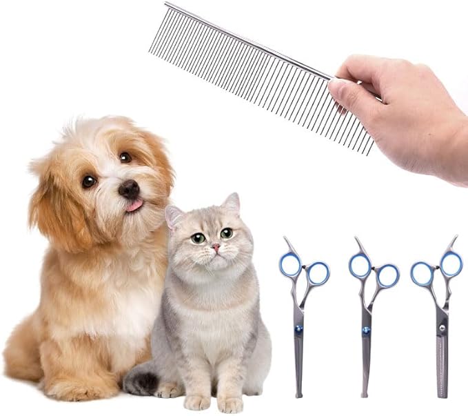 ANTNX Pet Grooming Clipper Set with Comb for Dogs and Cats