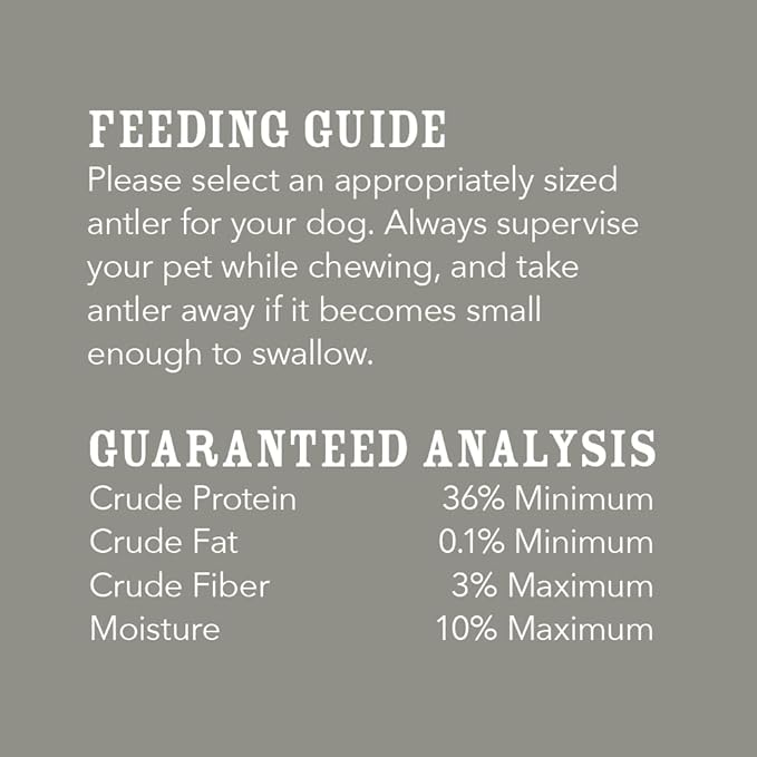 Amazon Brand – Wag Split Elk Antler, Naturally Shed, X-Large (Best for Dogs over 45 lbs)