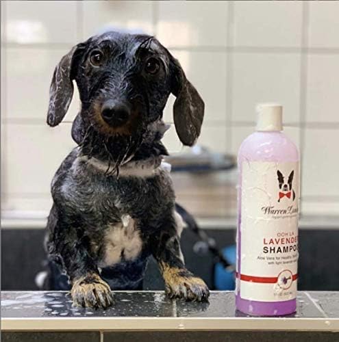Calming Lavender Dog Shampoo w/Aloe Vera & Essential Oils- Warren London- Made in USA- 17oz
