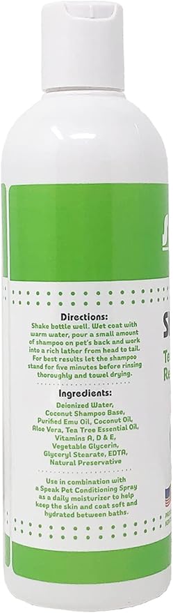 Natural Dog Shampoo, Tea Tree Relief, 17oz