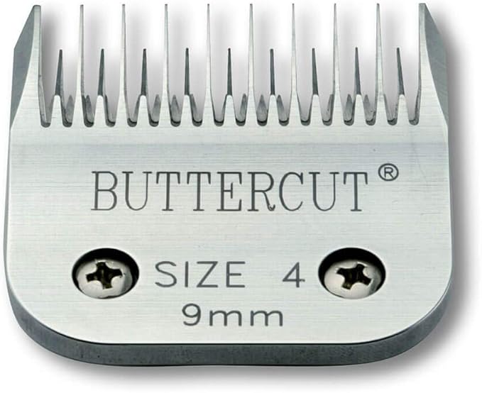 Geib Buttercut Stainless Steel Dog Clipper Blade, Size-4 Skip Tooth, 3/8-Inch Cut Length