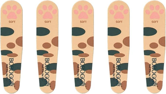 Generic Pet Nail Files Grinder Trim Doublesided Hard and Soft Nail File for Pets Dog Cat Parrot (A 5 Pieces), Cream