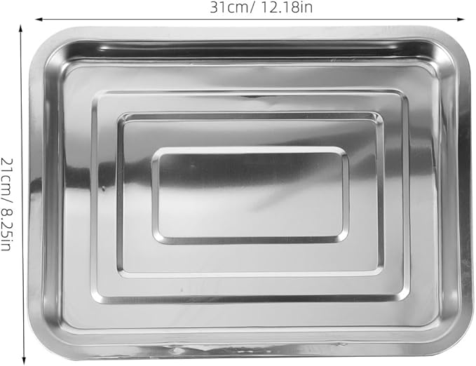 BESPORTBLE Heavy Duty Replacement Dog Crate Pan - Chew-Resistant Metal Tray for Pet Kennels Durable Floor Protection Easy Dogs and Cats 31cm X 21cm X2 cm