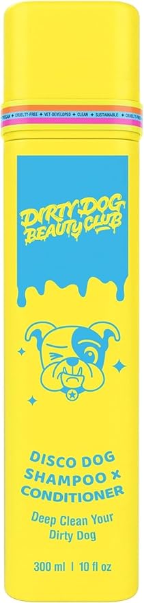 Dirty Dog Beauty Club - Disco Dog Shampoo & Conditioner - Organic Essential Oils, Vet & Scientist Formulated - Clean, Vegan, Paraben & Sulfate-Free - 300 ml (10 oz), Sage Breeze Scent