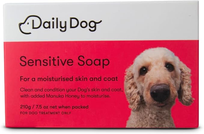 Soap Bar Sensitive 210g - Dog Shampoo Bar - Pet Shampoo with Manuka Honey & Shea Butter