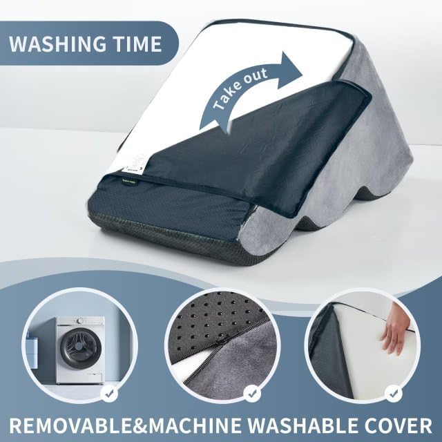 BOMOVA Dog Stairs to Bed, 3-Step Dog Steps for High Bed and Couch, Dog Stairs for Small Dogs, Non-Slip Bottom Pet Stairs, Pet Steps Indoor, Grey, 2/3/4/5 Steps