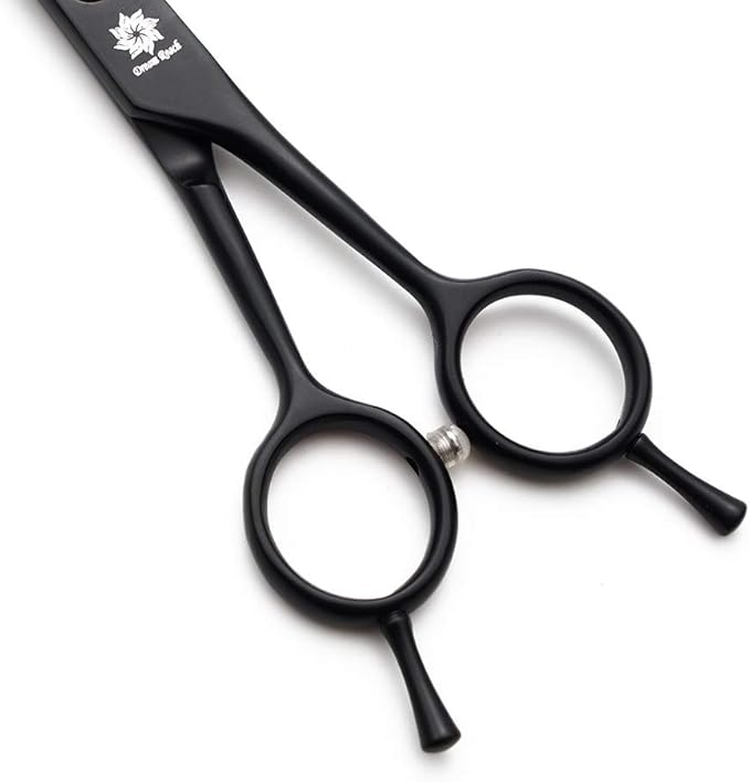 Dream Reach 7.0 Inches Professional Pet Cat Dog Grooming Shears Scissors, Straight, Curved, Thinning/Blending/Chunking Scissors Kit (Upwrap Cutting)