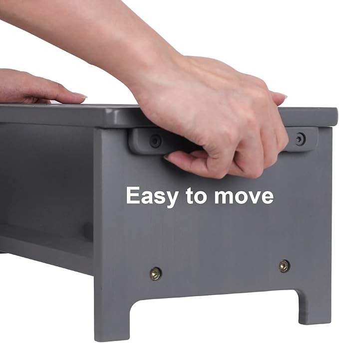 HTB Elevated Dog Bowls,Raised Dog Bowl Stand with 2 Stainless Steel Bowls,Elevated Raised Dog Bowls for Large Medium Small Sized Dogs