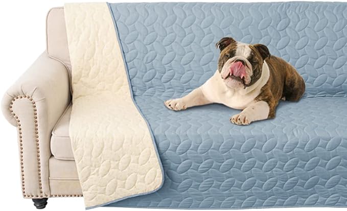 Ameritex Pet Bed Cover Dog Bed Blanket for Sofa and Furniture Waterproof New Pattern Design (52x82 Inch, Light Blue)