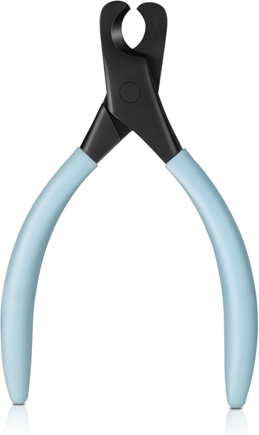 BEZOX Professional Pet Nail Clippers, Premium Sharp & Safe Pets' Paw Trimmer for Large Dogs and Small Animals, Soft Grip Cat Claw Cutter with Built-in Spring - Blue Handle