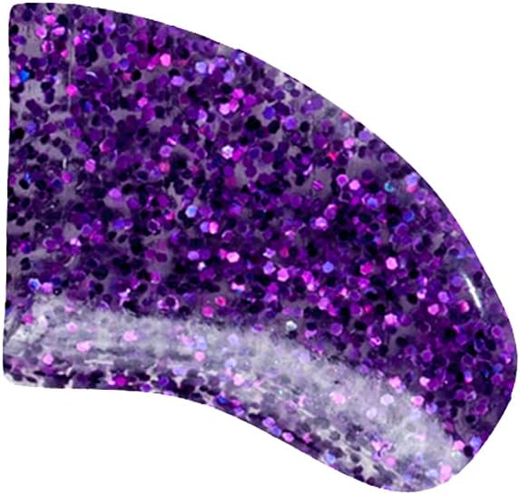 40-Pack Soft Nail Caps for Dogs Claws Purple Holographic Glitter X-Large