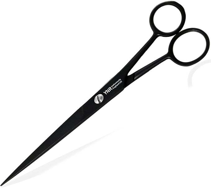 Pet Grooming Scissors, Scissors for Pets, Pet Grooming Tools, Scissor Guard, Cat and Dog Hair Cutting Scissors, Stainless Steel, Professional Shears, Pet Hair Removal (Black)