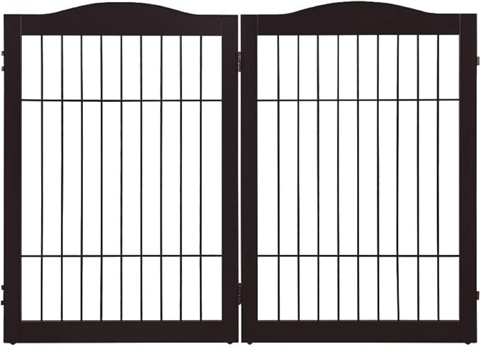 beeNbkks Extension Kit, 2 Panels Freestanding Dog Gate for Narrow Small Space Doorways Hallway