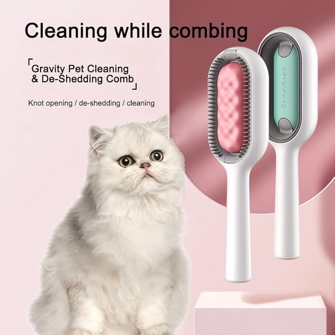Cleaning Pet Brush or Comb, Hair Brush Remover, Floating Hair Pet Comb, Pet Hair Removal Brush, Pet Cleaning Grooming Tools