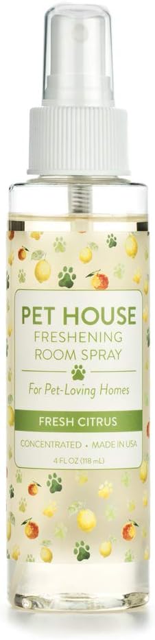 One Fur All Pet House Freshening Room Spray - Fresh Citrus - Concentrated Air Freshener - Non-Toxic & Pet-Friendly Air Freshener - Pet Odor Eliminator Room Spray
