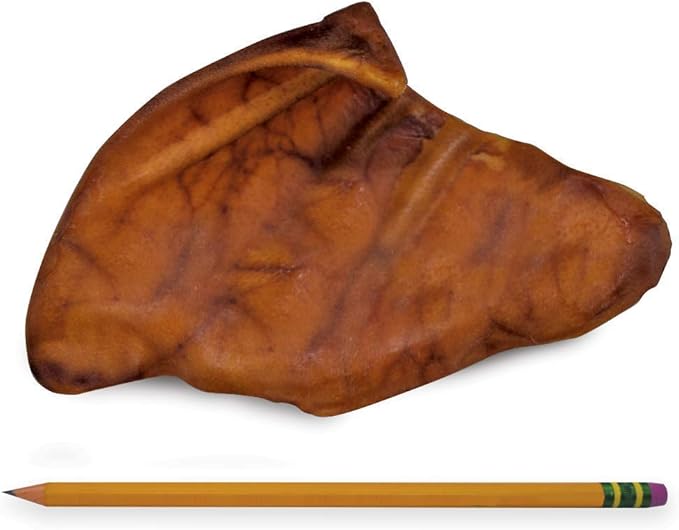 Healthy Pig Ear Chews for Dogs – Brazilian Made High Protein Pig’s Ears Pet Treats – Thick Cut, Oven Baked & Slow Cooked Delicious Dog Chew Snacks – No Preservatives, No Additives – 20 Ears