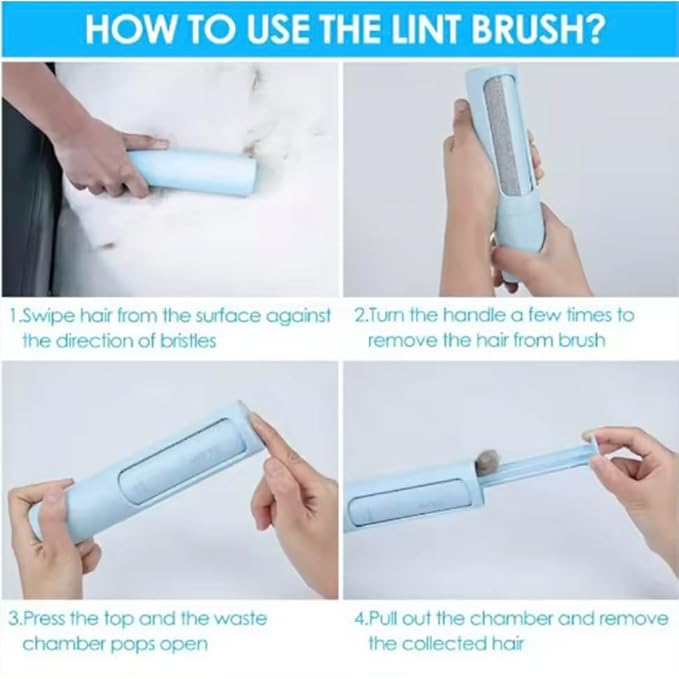 Baruel Pet Hair Remover Brush for Dogs, Gentle Yet Effective, Soft Bristles, All Breeds and Sizes (Green)