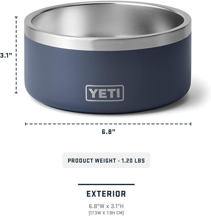 YETI Boomer 4, Stainless Steel, Non-Slip Dog Bowl, Holds 32 Ounces