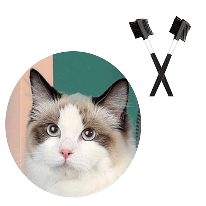 6pcs Double-Sided Dog Eye Comb Brush Dog Eye Grooming Comb Tear Stain Remover Comb for Removing Crust and Mucus Pets Grooming Comb Double-Sided for Small Pet Cat Dogs