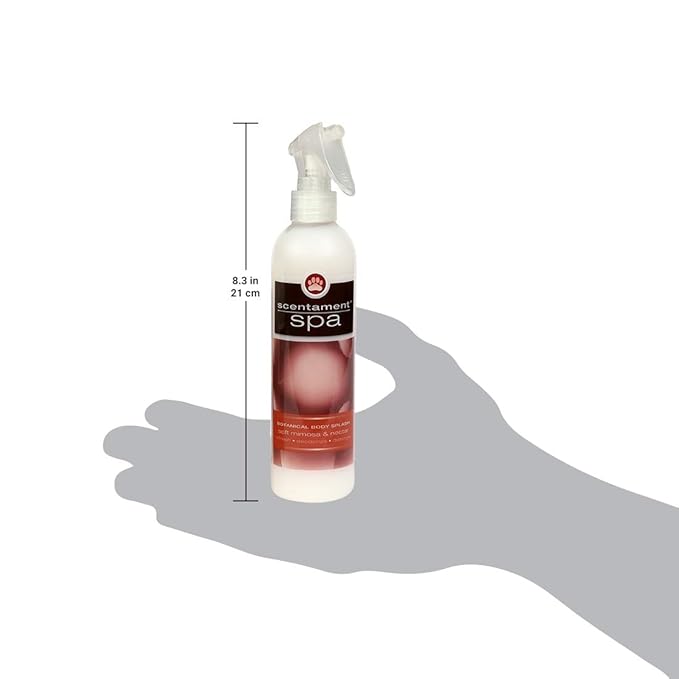 Best Shot Scentament Spa Botanical Body Splash, Body Spray Conditioner for Pets, Cat and Dog Cologne Spray, Soft Mimosa Nectar, 8 Oz.