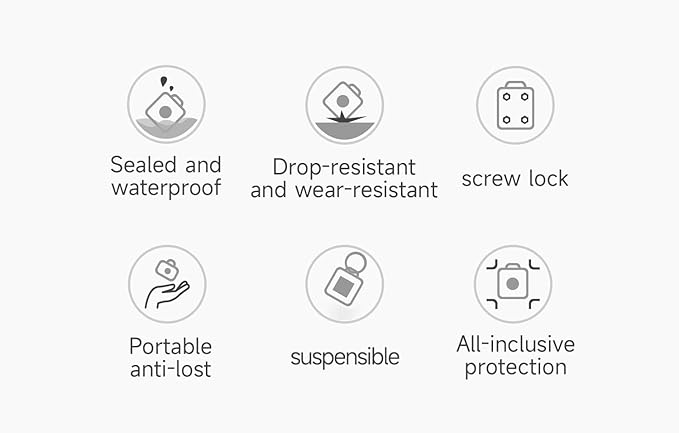 IP68 Waterproof Airtag Case for Dog Collar [1 Pack] Airtag Dog Collar Holder Hard TPU Full Protection Airtag Holder with Removable Handle Cat Dog GPS Tracker Anti Loss air tag Cover（Blue）