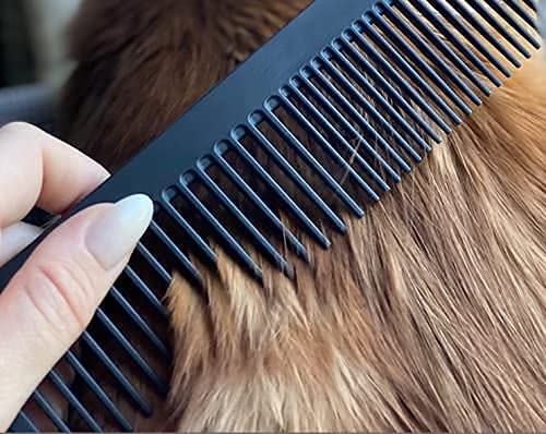 Chicago Comb No. 9 Pet, the XL Comb for Man or Beast, Carbon Fiber, Made in USA
