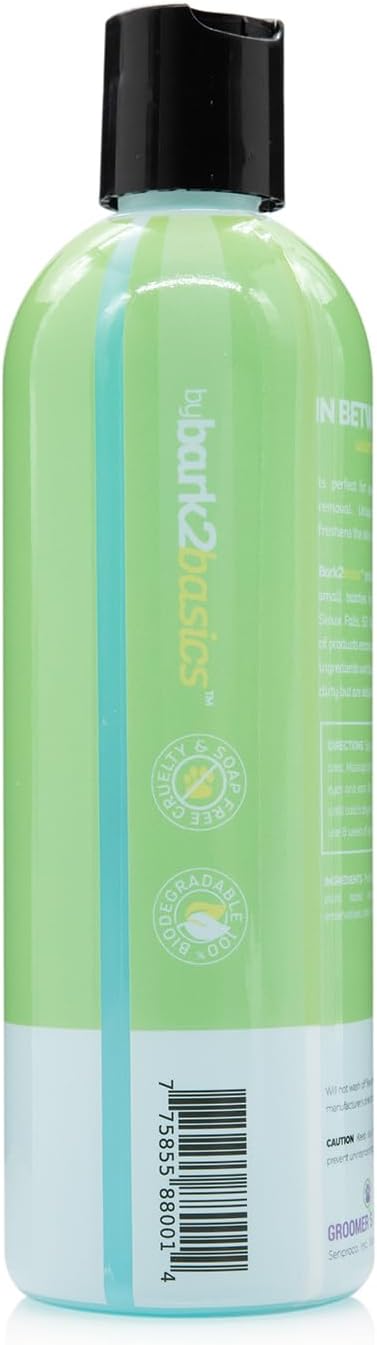 Bark2Basics in Between Clean Waterless Shampoo, 16 oz - No Water Needed, Dry, Natural Ingredients, Cleans and Freshens, Great for Spot Removal and Touch Ups, Professional Grade