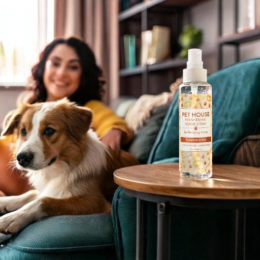 One Fur All Pet House Freshening Room Spray - Pumpkin Spice Pack of 2 - Concentrated Air Freshener - Non-Toxic & Pet-Friendly Air Freshener - Pet Odor Eliminator Room Spray