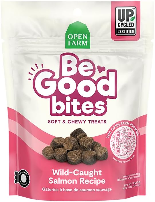 Open Farm Be Good Bites Wild-Caught Salmon Recipe Treats 6oz