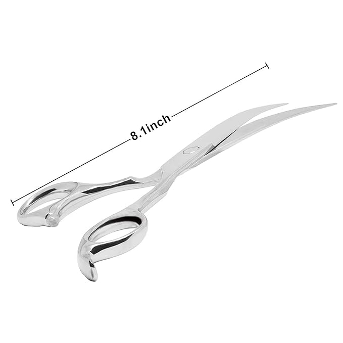 Dog Grooming Scissors,Pet Grooming Scissors,Curved Down Shears great for Groomers and Home Grooming