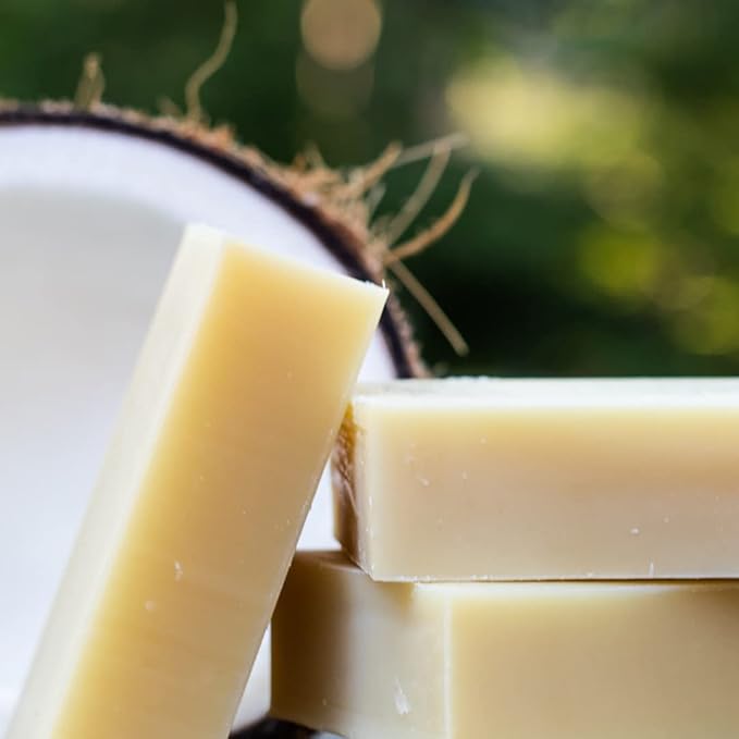 Chagrin Valley Soap & Salve Certified Organic Dog Shampoo and Conditioner – Dog Shampoo Itchy Skin Relief and Puppy Essentials - Natural Handmade Coconut Milk, 3.8 oz Bar