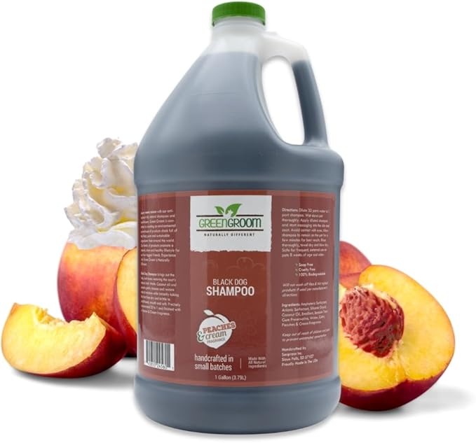 Black Dog Shampoo, Gallon | Coconut Oil and Protein, Natural Ingredients, Restores The Coat's Dark Shade, Softens and Hydrates