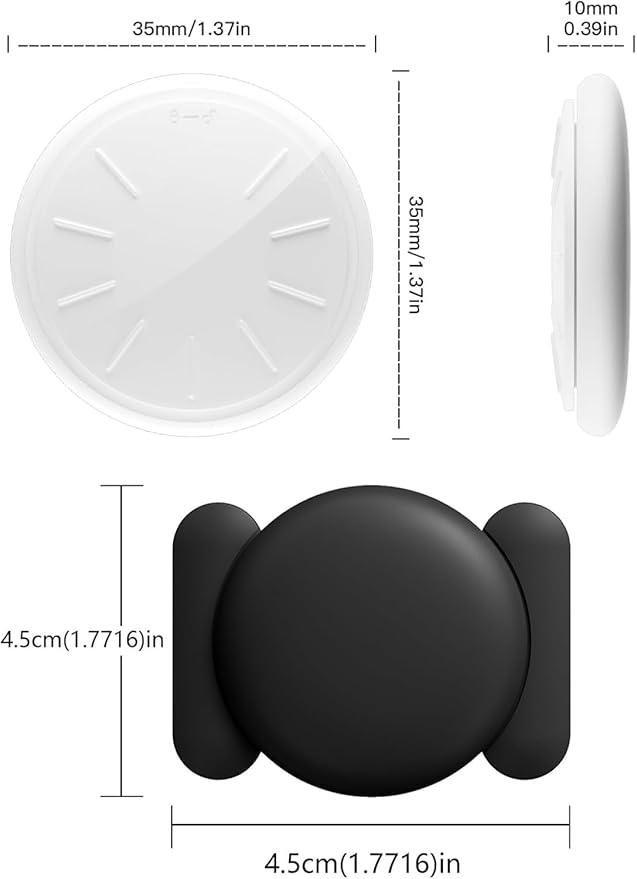 Mini GPS Tracker for Vehicles,Car GPS Tracker Work with Apple Find My(iOS Only),Full Global Coverage Location Tracker for Finding Vehicles/Person/Pets/Items,No Subscription Required (Black,1PCS)