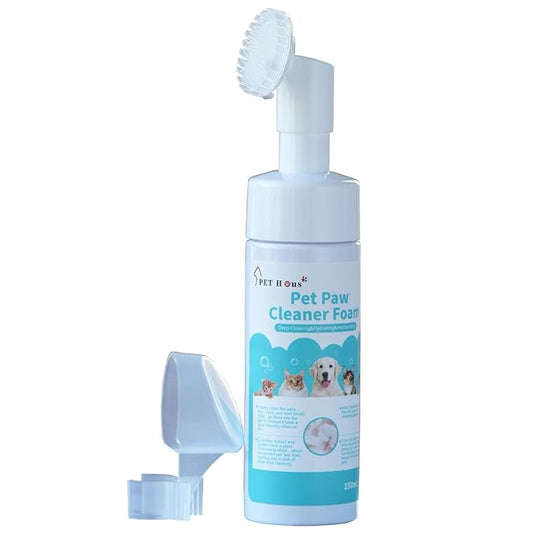 Paw Cleaner for Dogs and Cats,Pet Paw Foam Brush-Clean Paws，Cleaning Brush-Moisturizing to Prevent Dry Cracking,Odor Control,Rinse Free,Simple &Quick