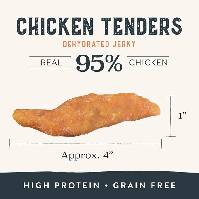 Health Extension Grain-Free Chicken Tenders Dog Treats, 4oz (113g) – Natural, Crispy Gourmet Training Treats for Adult Dogs and Puppies