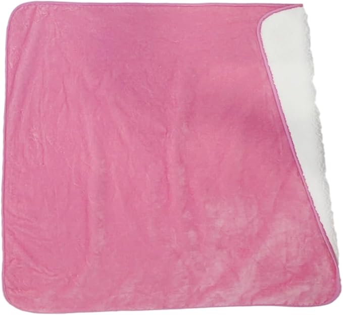 Bucephalus Waterproof Dog Blanket, Thick Reversible Soft Pet Blankets for Couch Bed Protection, Pee Proof Sherpa Fleece Blanket for Small Medium Large Dogs Puppy Cats Washable (Pink,50"×60")