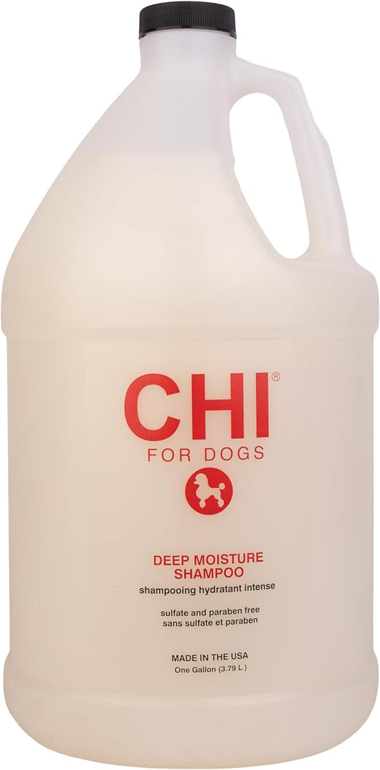 CHI for Dogs Deep Moisture Shampoo, Professional Quality Dog Grooming Formulas, Gallon (128 fl oz) Size