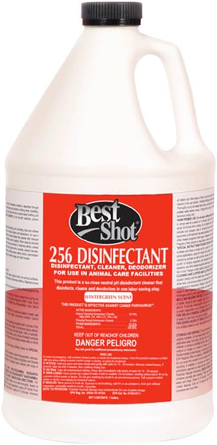 Best Shot 256 00113A 256 Disinfectant-Wintergreen Gallon, Clear