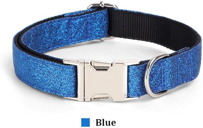 YSHOME&PET Bling Dog Collar with Bow Tie, Adjustable Bowtie Dog Collar with Metal Buckle D-Ring Soft Pet Collars for Cats Small Medium Large Boy or Girl Dogs Daily Walking or Holiday Party
