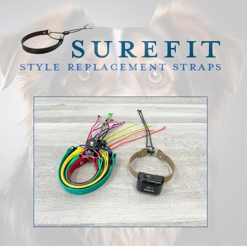 Replacement GPS eCollar with Adjustable Bungee, Multi-Hole Design, and Secure Toggle Closure for Small Dogs (Neon Yellow, Small Neck)