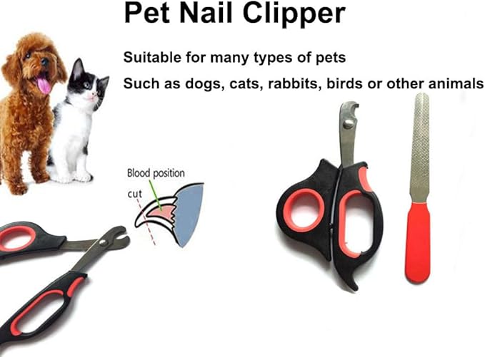 Dog Grooming Hammock with Flea Comb and Dog Nail Clipper, Pet Dog Grooming Hammock Harness with Cat Nail Clipper, Nail File and Dog Brush, Dog Sling for Nail Clipping/Nail Trimming (M, Orange)