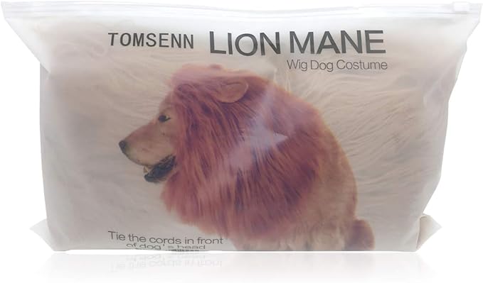 TOMSENN® Realistic & Funny Lion Mane for Dog Complementary Lion Mane for Dog Costumes for Medium to Large Sized Dogs Costumes for Animals