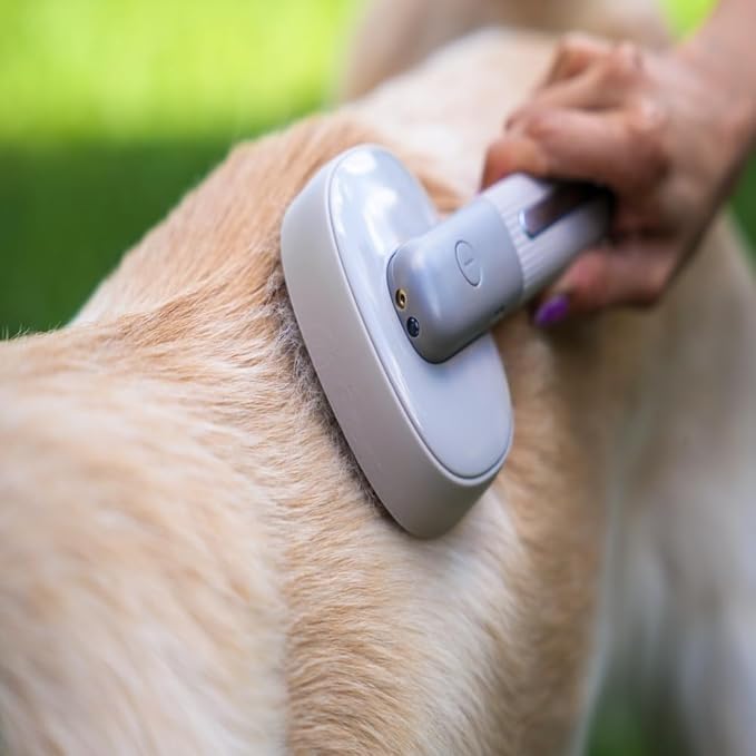 Bark&Bliss Self Cleaning Slicker Brush – Skin-Friendly Deshedding Grooming Tool for Dogs & Cats, Suitable for Shedding & Long-Haired Pets, Puppy Brush, Pet Grooming Brush, Cat Brush for Shedding