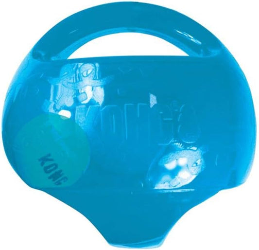 KONG Jumbler Ball - Interactive Dog Toy for Dog & Puppy Playtime - Fetch Toy with Tennis Ball - Dog Supplies for Engaging Play - for Medium/Large Dogs - Assorted Colors