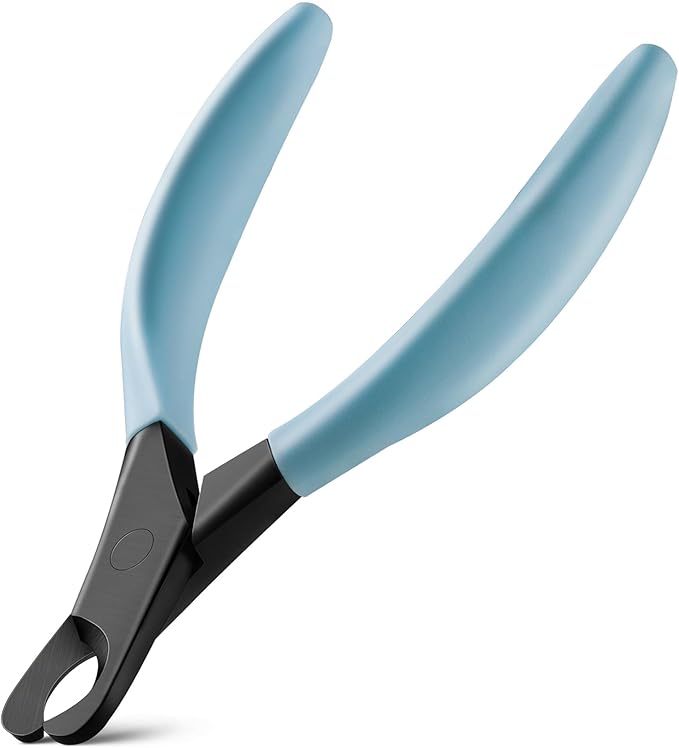 BEZOX Professional Pet Nail Clippers, Premium Sharp & Safe Pets' Paw Trimmer for Large Dogs and Small Animals, Soft Grip Cat Claw Cutter with Built-in Spring - Blue Handle