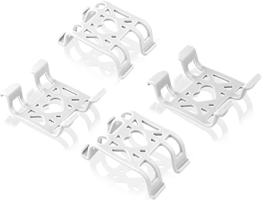 4pcs Attachment Clips, Dog GPS Silicone Clips for Cat Pet Location Activity Replacement Accessories Compatible with GPS (White)
