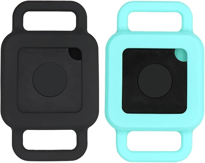 [2 Pack] Dog Cat Party Supplies Compatible for Tile Pro,Tile Case for Tile Pro Tracking,Anti-Loss Cat Collar Attachment,Silicone Collars Cover for Tile GPS Tracker Finder