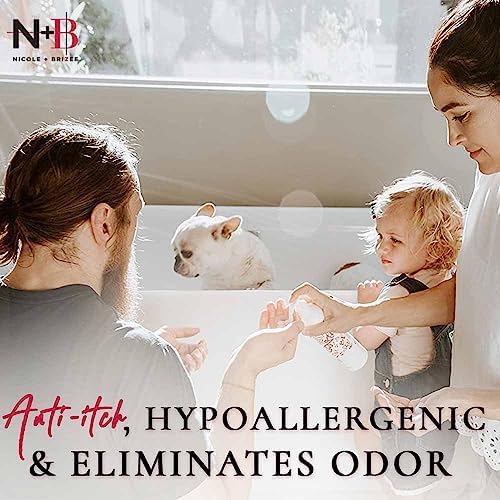 N+B Dog Shampoo | Shampoo for Dogs w/Coconut Oil, Organic Aloe Vera & Argan Oil | Grooms & Enhances Coat & Fur’s Natural Shine | Anti-Itch, Hypoallergenic, Eliminates Odor | 10oz