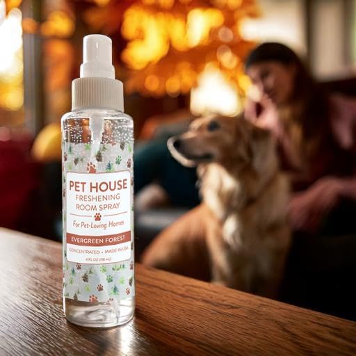 One Fur All Pet House Freshening Room Spray - Evergreen Forest Pack of 2 - Concentrated Air Freshener - Non-Toxic & Pet-Friendly Air Freshener - Pet Odor Eliminator Room Spray
